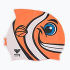 TYR Charactyr Happy Fish παιδικό καπέλο κολύμβησης πορτοκαλί LCSHFISH