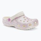 Crocs Classic Glitter Clog παιδικές σαγιονάρες bianco sporco