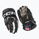 CCM Tacks AS-V Pro YTH μαύρα/λευκά παιδικά γάντια χόκεϊ CCM Tacks AS-V Pro YTH μαύρα/λευκά παιδικά γάντια χόκεϊ