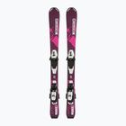 Παιδικά χιονοδρομικά σκι Salomon Lux Jr S + C5 bordeau/pink