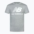 Ανδρικό μπλουζάκι New Balance Essentials Stacked Logo grey