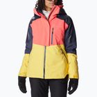 Columbia Snow Slab Blackdot γυναικείο μπουφάν σκι κίτρινο-κόκκινο 2007551