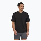 Ανδρικό Patagonia Boardshort Logo Pocket Responsibili με μελάνι μαύρο T-shirt