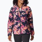 Columbia γυναικείο fleece φούτερ Benton Springs Printed Fleece ροζ και ναυτικό 2021771