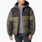 Ανδρικό Columbia Pike Lake II Hooded πέτρινο πράσινο/καρχαρία πουπουλένιο μπουφάν με κουκούλα