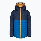 Columbia Powder Lite Hooded bright indigo/collegiate navy παιδικό πουπουλένιο μπουφάν με κουκούλα