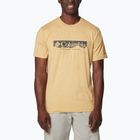 Columbia Kwick Hike Graphic SS ανδρικό πουκάμισο πεζοπορίας light camel heather/csc box treeline