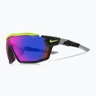 Γυαλιά ηλίου Nike Show X Rush μαύρο ματ/χρώμα πεδίου