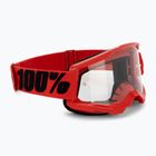 Ανδρικά γυαλιά ποδηλασίας 100% Strata 2 κόκκινο/καθαρό 50027-00004
