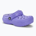 Παιδικές παντόφλες Crocs Classic Lined digital violet