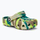 Παιδικές παντόφλες Crocs Classic Marbled Clog T limeade/multi