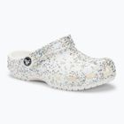 Crocs Classic Starry Glitter λευκές παιδικές σαγιονάρες