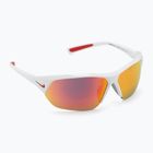 Ανδρικά γυαλιά ηλίου Nike Skylon Ace λευκό/γκρι με κόκκινο καθρέφτη