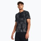 Under Armour Laser Wash ανδρικό αθλητικό μπλουζάκι μαύρο/καστρίλινο/ανακλαστικό