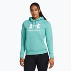 Γυναικείο φούτερ Under Armour Rival Fleece Big Logo Hoody radial turquoise/white