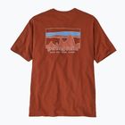 Ανδρικό μπλουζάκι Patagonia '73 Skyline Organic burnished red