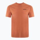 Ανδρικό Patagonia P-6 Logo Responsibili-Tee trekking shirt redtall rust