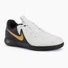 Παιδικά παπούτσια ποδοσφαίρου Nike Phantom GX II Academy IC white/metallic gold coin/black