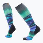 Smartwool γυναικείες κάλτσες σκι Ski Targeted Cushion Compression Print OTC μαύρο