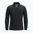 Ανδρικό Smartwool Intraknit Thermal Merino Base Layer 1/4 Zip μαύρο/λευκό θερμικό φούτερ