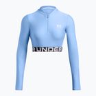 Γυναικεία προπονητική μπλούζα Under Armour Heat Gear Rib 1/4 Zip ορίζοντα μπλε/λευκό