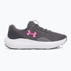 Under Armour Charged Surge 4 castlerock/anthracite/aero pink γυναικεία παπούτσια για τρέξιμο