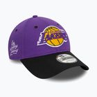 Καπέλο μπέιζμπολ New Era Side Patch 940 Lakers purple