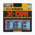 Περιτύλιγμα ρακέτας σκουός Karakal X-Dri Grip 3 τεμ.  blue