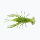 Relax Crawfish 2 Λαμιναρισμένο λαστιχένιο δόλωμα 4 τεμάχια chartreuse-μαύρο jumbo glitter λευκό CRF2