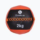 Sveltus Wall Ball 2 kg μαύρο/κόκκινο