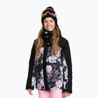 Γυναικείο μπουφάν snowboard ROXY Galaxy true black θολό λουλούδι