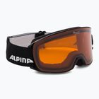 Γυαλιά σκι Alpina Nakiska black matt/orange