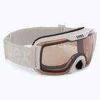 UVEX Downhill 2000 S V γυαλιά σκι λευκό/ασημί καθρέφτης/αυτόματο διαφανές 55/0/448/10