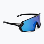 UVEX Sportstyle 231 2.0 P μαύρα ματ/μπλε γυαλιά ποδηλασίας 53/3/029/2240