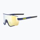 UVEX Sportstyle 236 Σετ γυαλιά ηλίου μπλε ματ/κίτρινο καθρέφτη/καθαρά γυαλιά ηλίου
