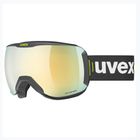 Γυαλιά σκι UVEX Downhill 2100 V μαύρο γυαλιστερό/ασημί καθρέφτης διαφανές