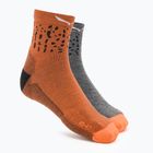 Ανδρικές κάλτσες πεζοπορίας Salewa MTN TRN Sal. AM QRT γκρι-καφέ 00-0000069028