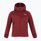 Παιδικό φούτερ πεζοπορίας Salewa Agner Melange PL FZ Hoody syrah