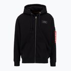 Ανδρικό φούτερ Alpha Industries Back Print Zip μαύρο