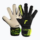 Παιδικά γάντια τερματοφύλακα Reusch Attrakt Freegel Gold Finger Support Junior black/safety yellow