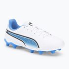 PUMA King Match FG/AG παιδικά ποδοσφαιρικά παπούτσια λευκό 107266 01