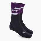 CEP Γυναικείες κάλτσες συμπίεσης για τρέξιμο 4.0 Mid Cut βιολετί/μαύρο