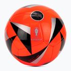 adidas Fussballiebe Club Euro 2024 ηλιακό κόκκινο/μαύρο/ασημί μεταλλικό ποδόσφαιρο μέγεθος 4