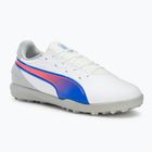 Παιδικά παπούτσια ποδοσφαίρου PUMA King Match TT Jr puma white/bluemazing/flat light grey/sunset glow