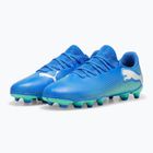 Παιδικά παπούτσια ποδοσφαίρου PUMA Future 7 Play FG/AG Jr hyperlink blue/mint/puma white