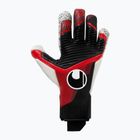 Γάντια τερματοφύλακα Uhlsport Powerline Supergrip+ Flex μαύρα/κόκκινα/λευκά