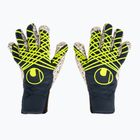 Γάντια τερματοφύλακα uhlsport Prediction Supergrip + Finger Surround navy/white/fluo yellow