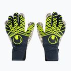 Γάντια τερματοφύλακα uhlsport Prediction Supergrip + HN navy/white/fluo yellow