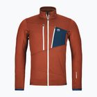 Ανδρικό φούτερ ORTOVOX Fleece Grid clay orange