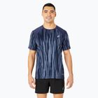 Ανδρικό μπλουζάκι για τρέξιμο ASICS Road All Over Print Top blue expanse/midnight